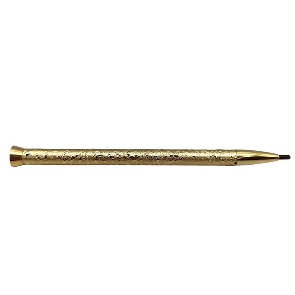 Vintage Geminesse Brow Pencil Brown Retractable Gold Case Makeup Collectible - Picture 5 of 11